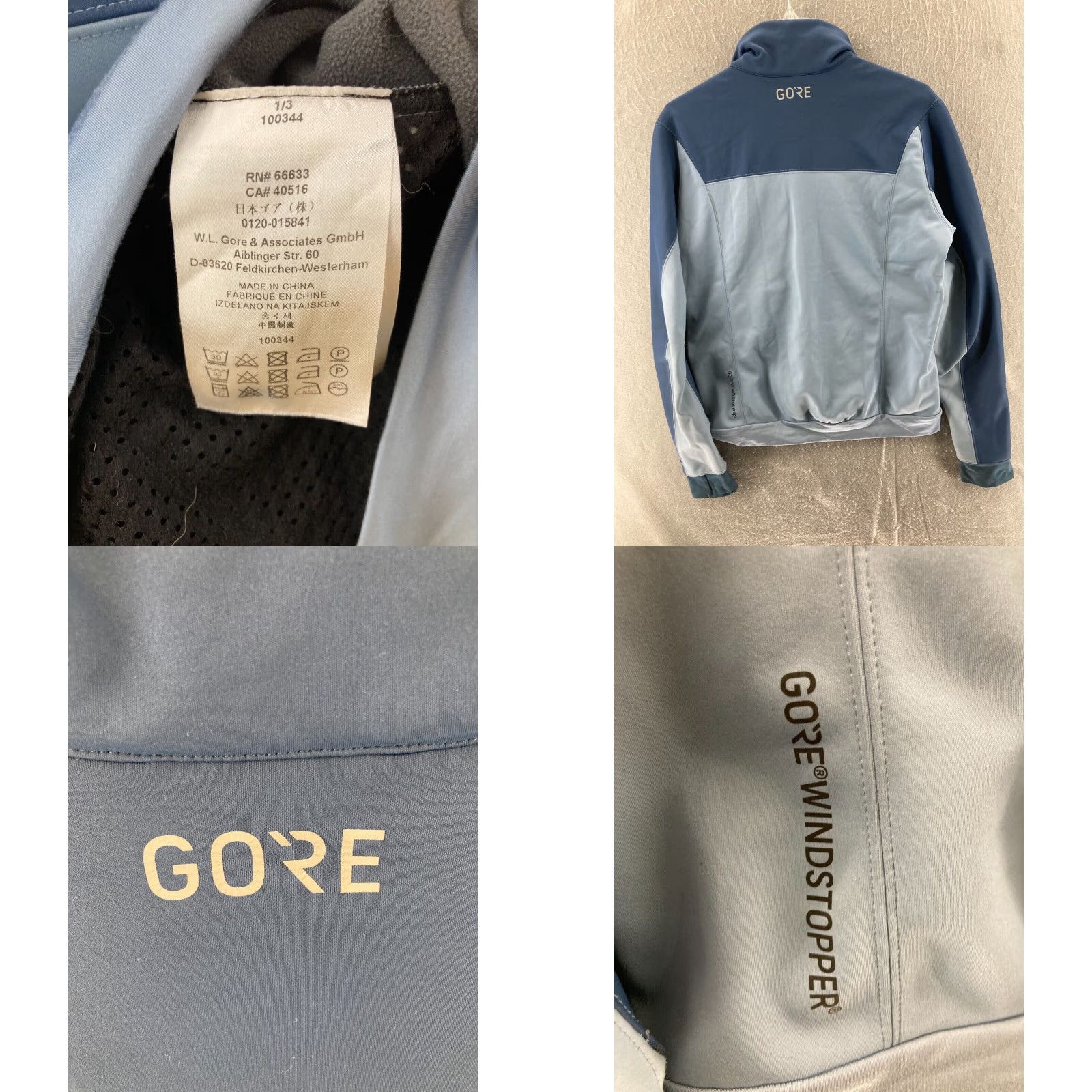Vintage Gore Windstopper Jacket Womens Medium Blue Outdoor Hiking Size M / US 6-8 / IT 42-44 - 8 Thumbnail