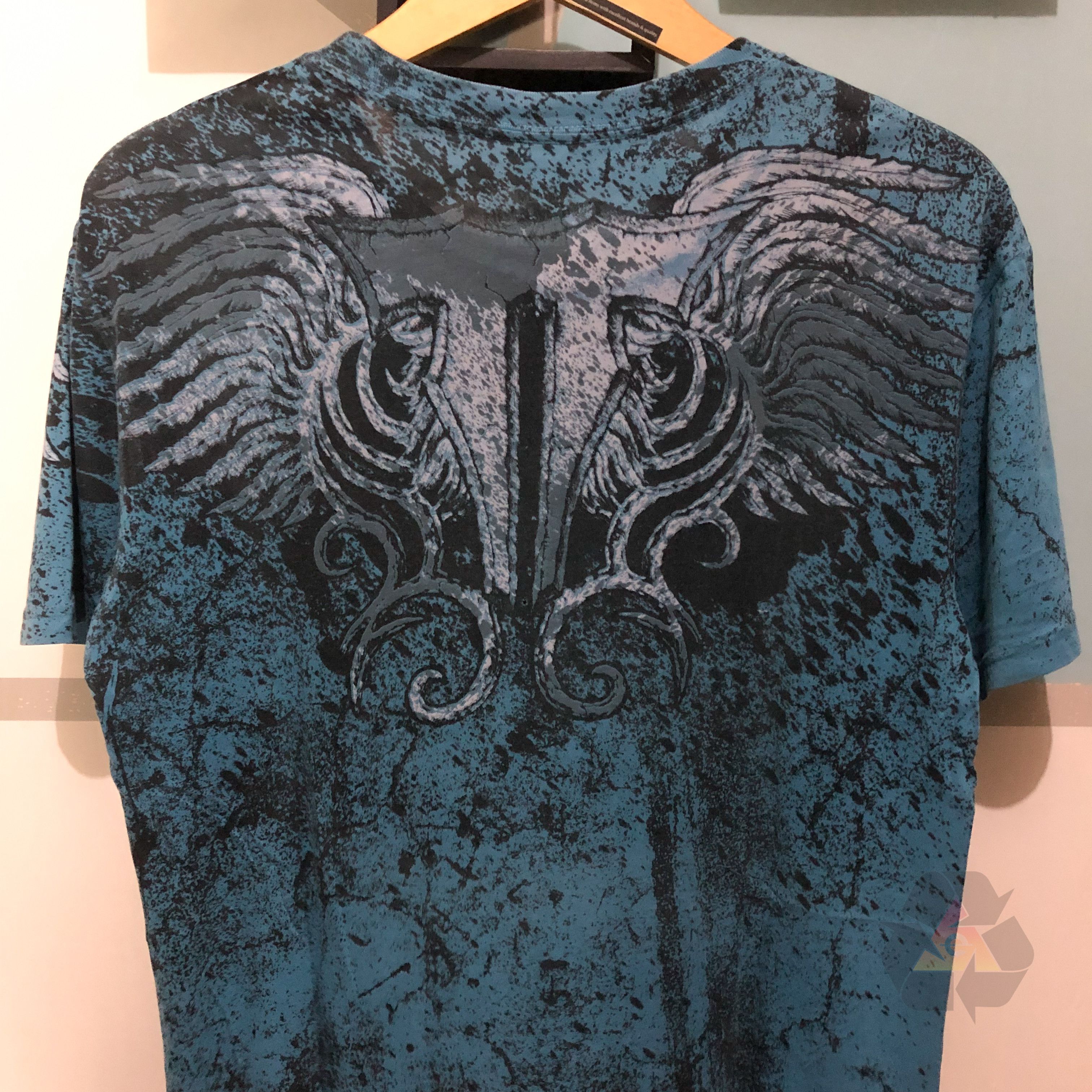 Affliction Vintage Throwdown By Affliction Rare Big Logo T-Shirt Y2K Size US M / EU 48-50 / 2 - 9 Thumbnail