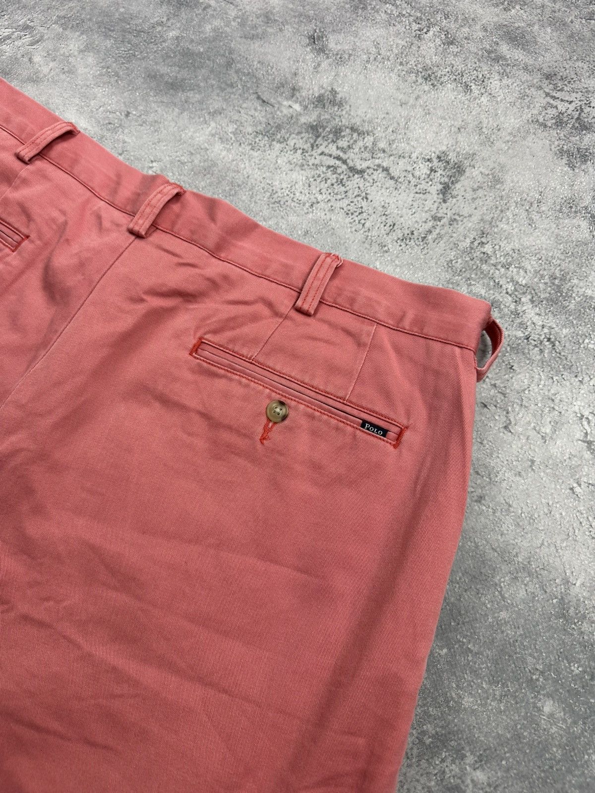 Polo Ralph Lauren Vintage Polo Ralph Lauren Chino Pink Shorts Y2K Classic 36 Size US 36 / EU 52 - 19 Thumbnail