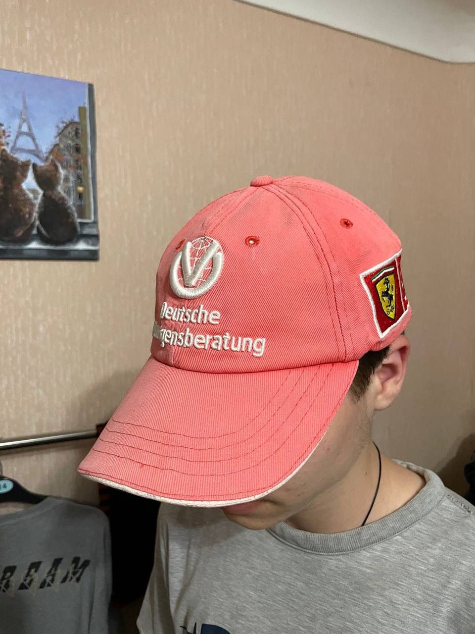 Ferrari × Vintage Vintage Ferrari Michael Schumacher 2000s Racing Cap Hat Size ONE SIZE - 1 Thumbnail