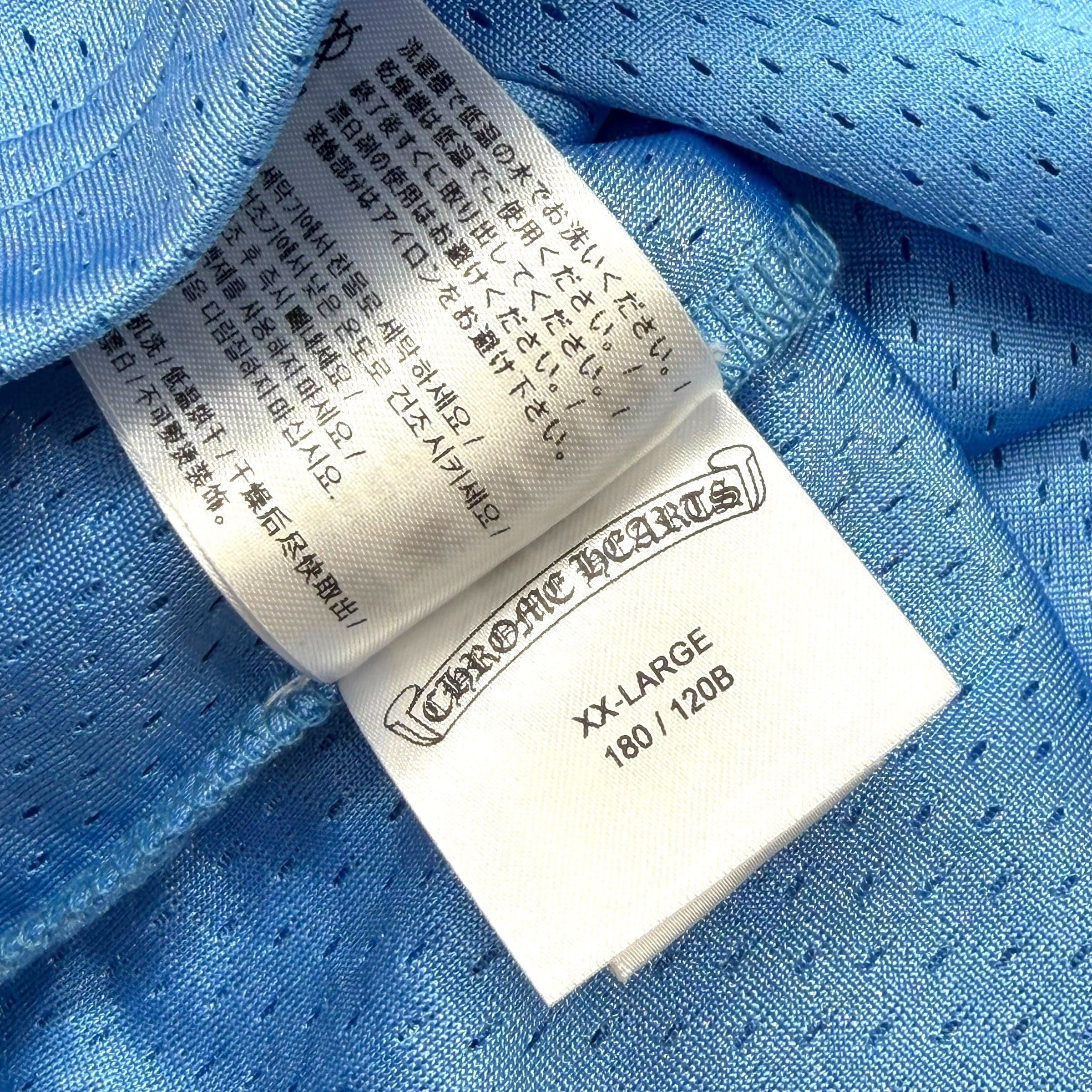 Chrome Hearts Chrome Hearts Stadium Mesh Blue Jersey XXL Size US XXL / EU 58 / 5 - 3 Thumbnail