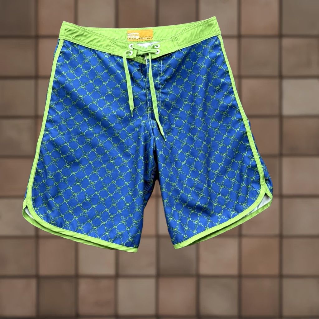 Paul Frank Paul Frank Board Shorts Men 32 Blue Green 100% Polyester Drawstring Beach Weekend Surfing Lifeguard Recreational Board Shorts Mens Size US 32 / EU 48 - 1 Thumbnail