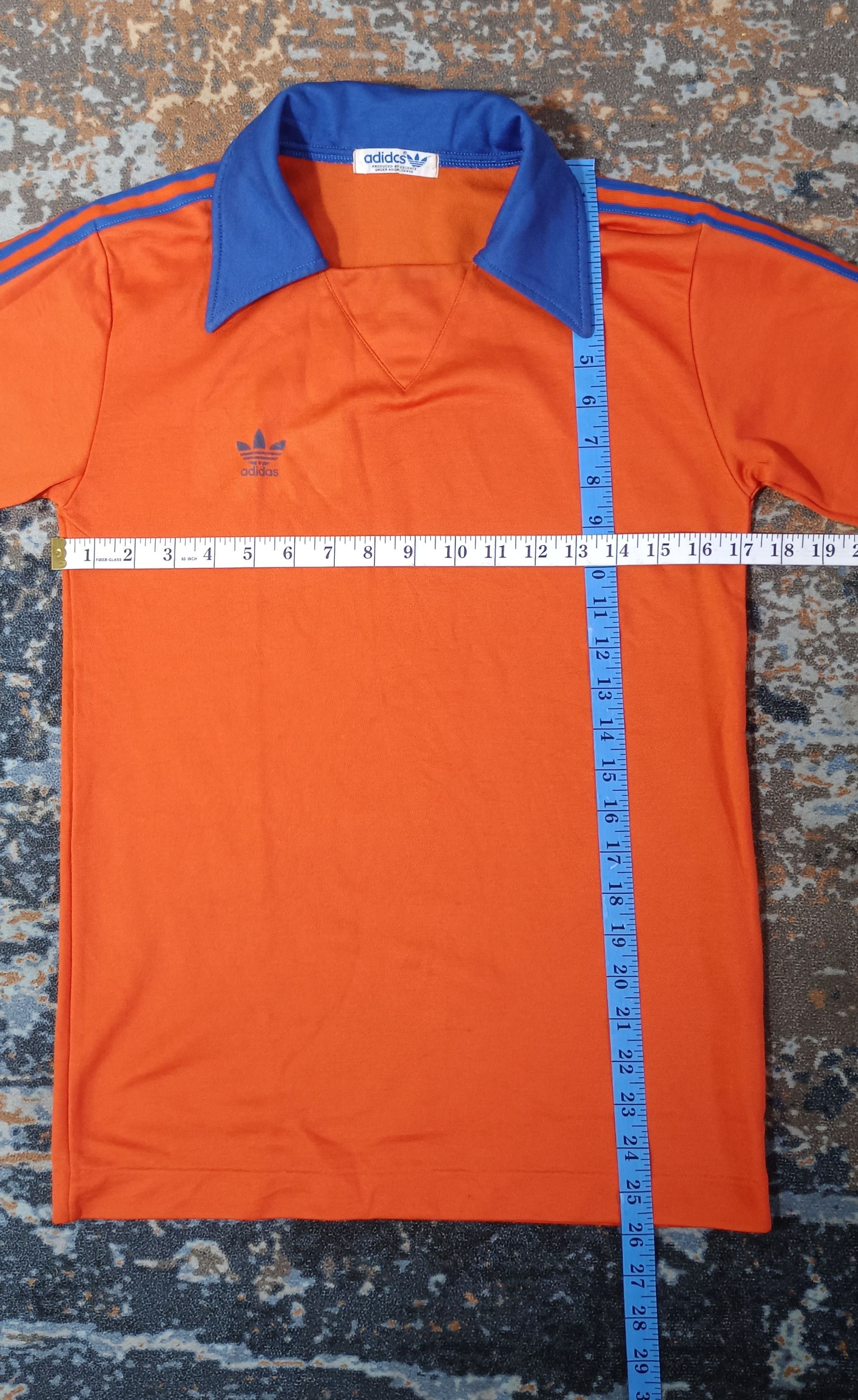 Adidas Vintage 70s🔥 Adidas Collar Sharp Long Sleeve Shirt Size US S / EU 44-46 / 1 - 11 Thumbnail