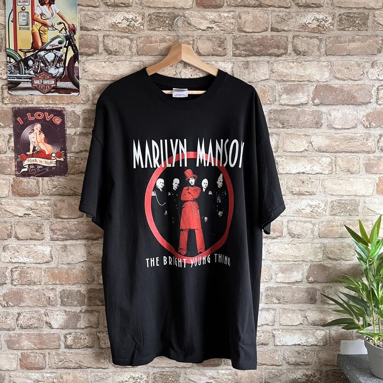Marilyn Manson Y2K 00s Marilyn Manson vintage band tee Size US XXL / EU 58 / 5 - 1 Thumbnail