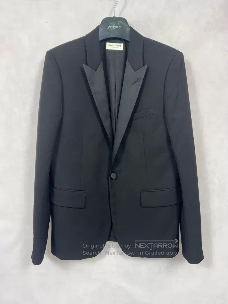 Saint Laurent Paris Saint Laurent Paris Black Smoking Suit Lapel Suit Size US M / EU 48-50 / 2 - 1 Thumbnail