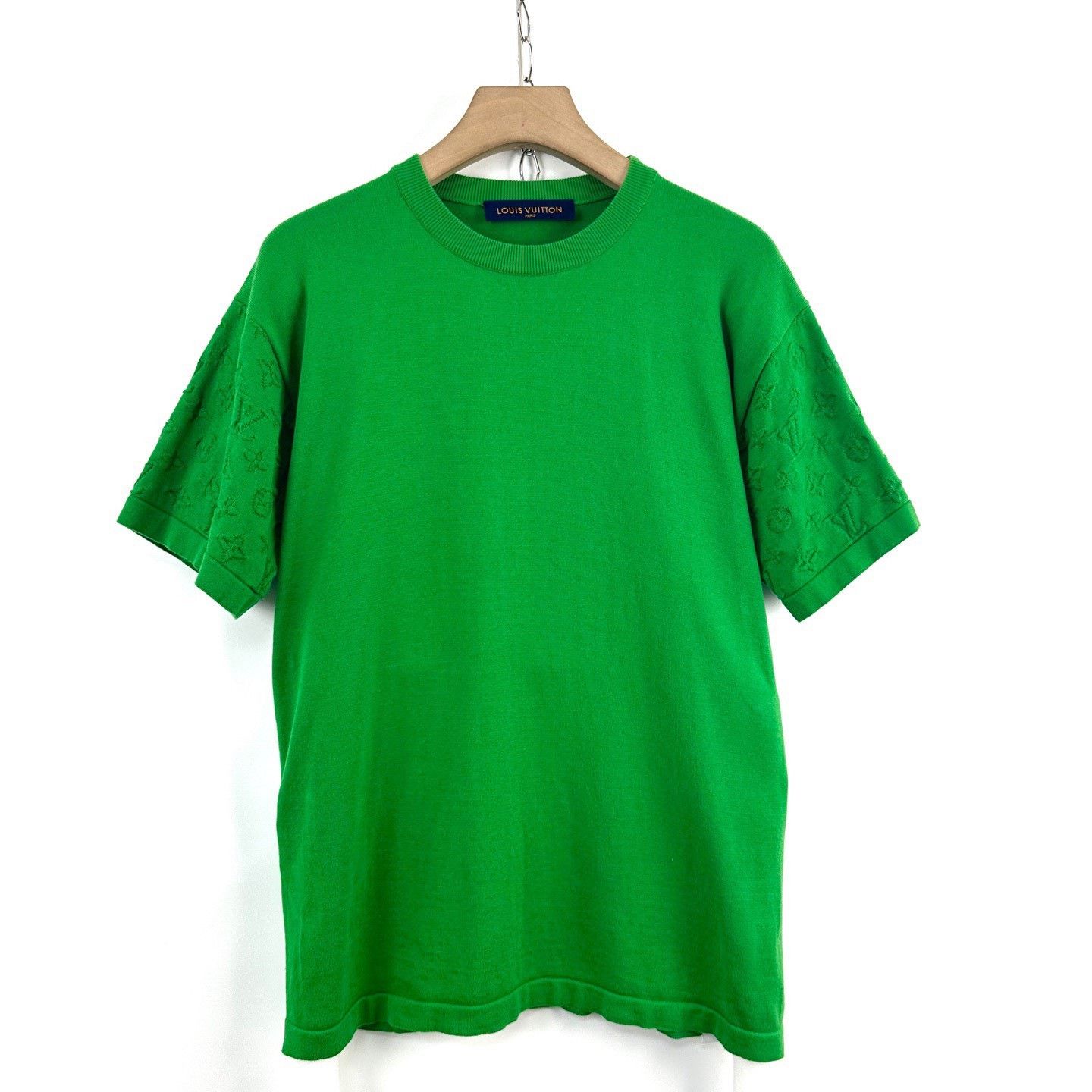 Louis Vuitton Louis Vuitton Green Embossed Logo Short-Sleeve Size US M / EU 48-50 / 2 - 1 Thumbnail