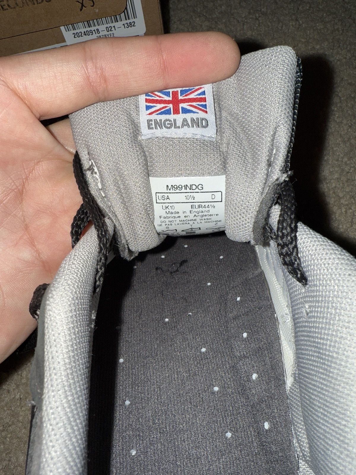 New balance 991 “dark grey” overseas exclusive