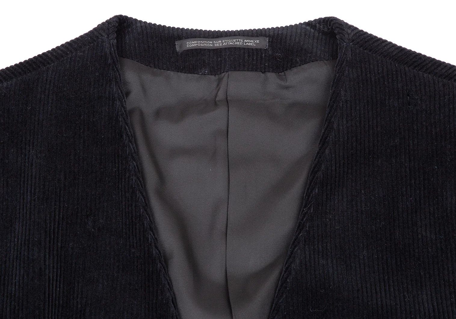 Yohji Yamamoto Yohji Yamamoto Cotton Corduroy Jacket Black M Size US M / EU 48-50 / 2 - 3 Thumbnail