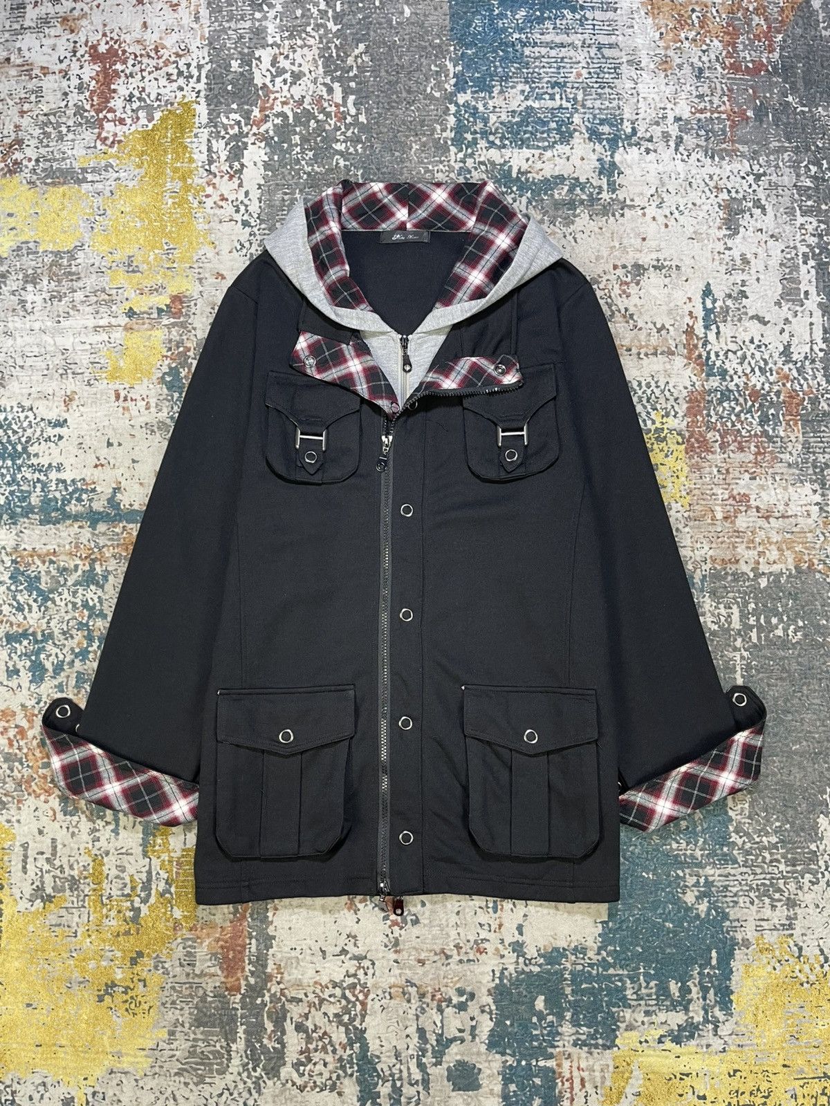 Japanese Brand Nota Bene Grunge Gothic Punk Cargo Jacket Size US M / EU 48-50 / 2 - 1 Thumbnail