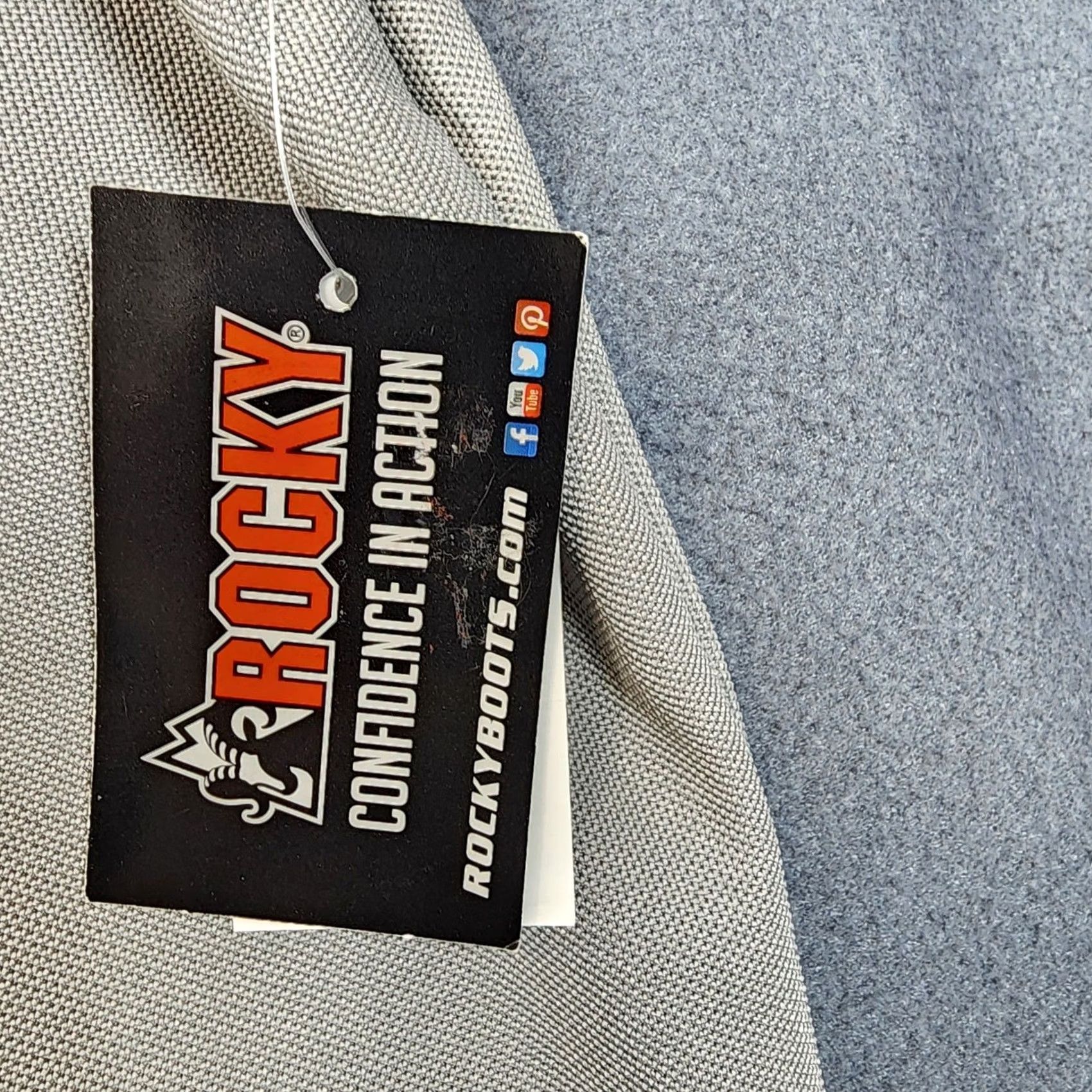 Vintage VINTAGE? Rocky Boots Polo Shirt Mens Large Grey Short Sleeve Logo NEW Size US L / EU 52-54 / 3 - 7 Thumbnail