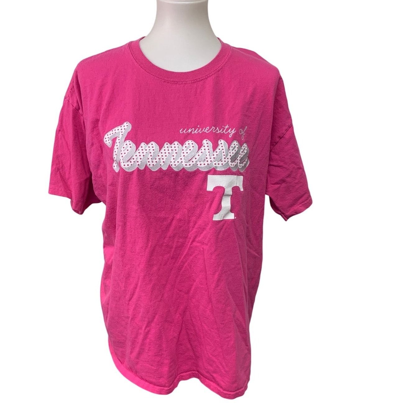 Hanes Hanes Womens XL University of Tennessee Pink Tee Shirt Size XL / US 12-14 / IT 48-50 - 1 Thumbnail