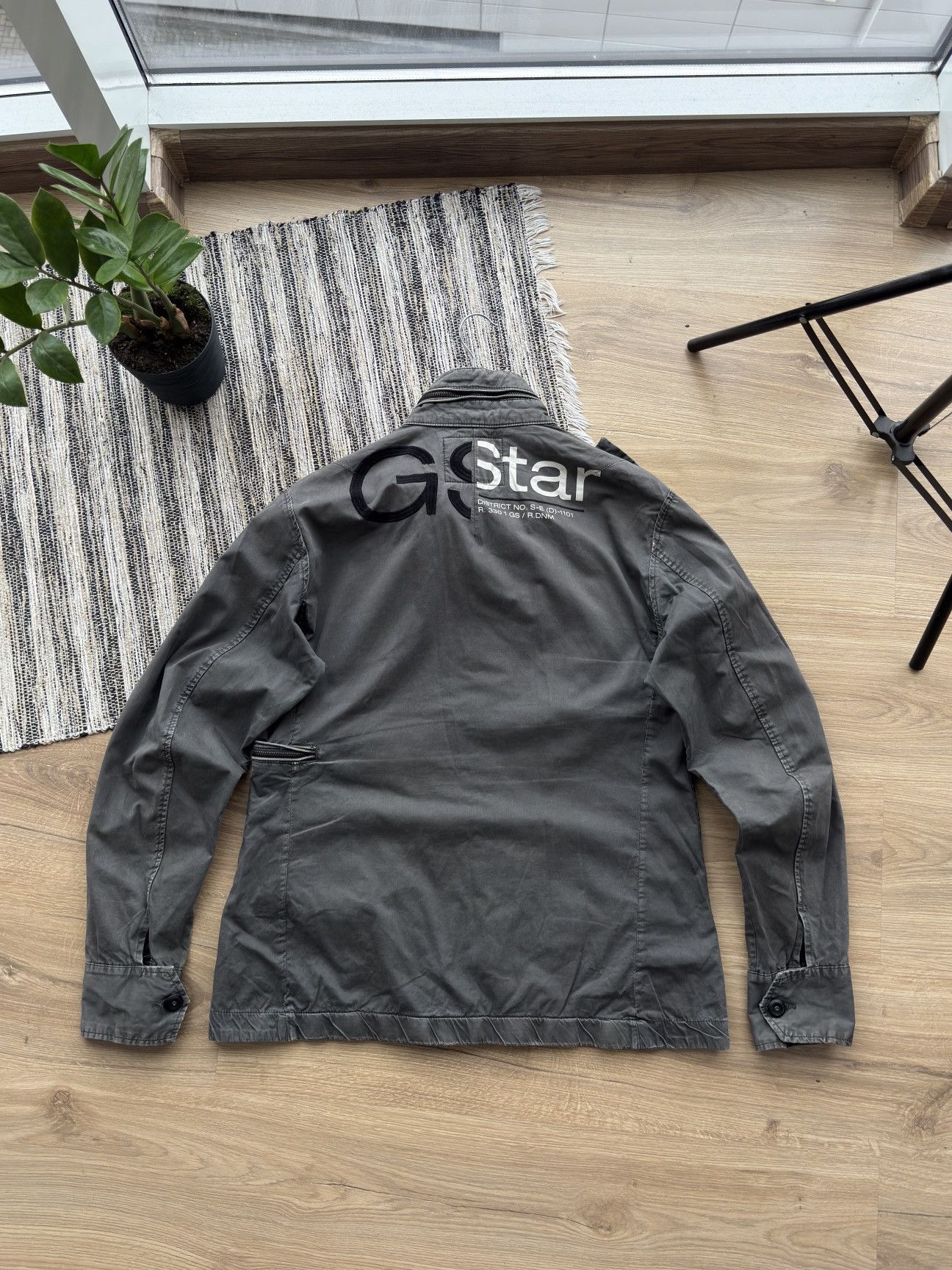 G-Star Vintage G Star Raw Military Gray Army Pocket Zip Jacket L Size US L / EU 52-54 / 3 - 14 Thumbnail