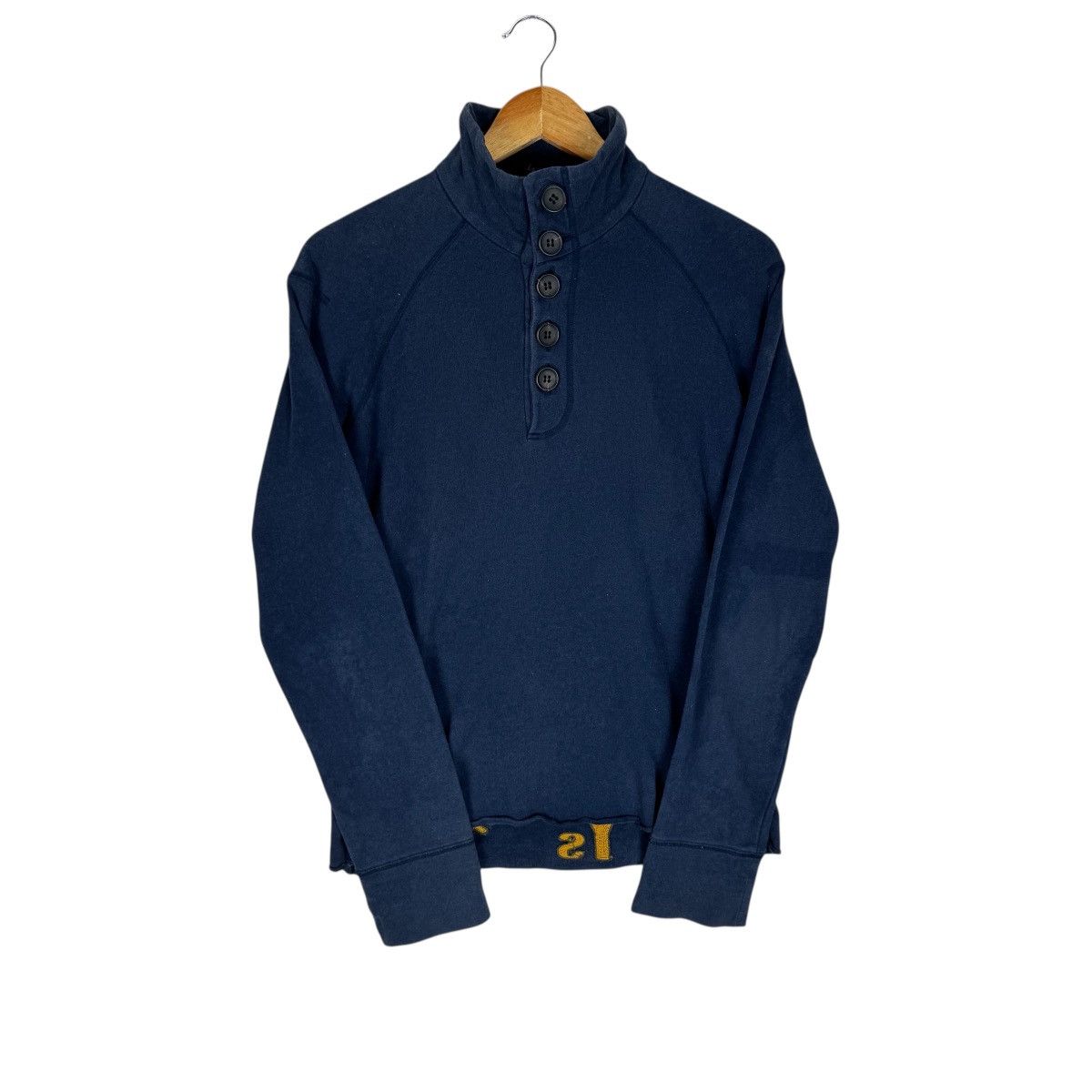 Yohji Yamamoto ☀️YOHJI YAMAMOTO LONG-SLEEVE HALF BUTTON SWEATER Size US M / EU 48-50 / 2 - 3 Thumbnail