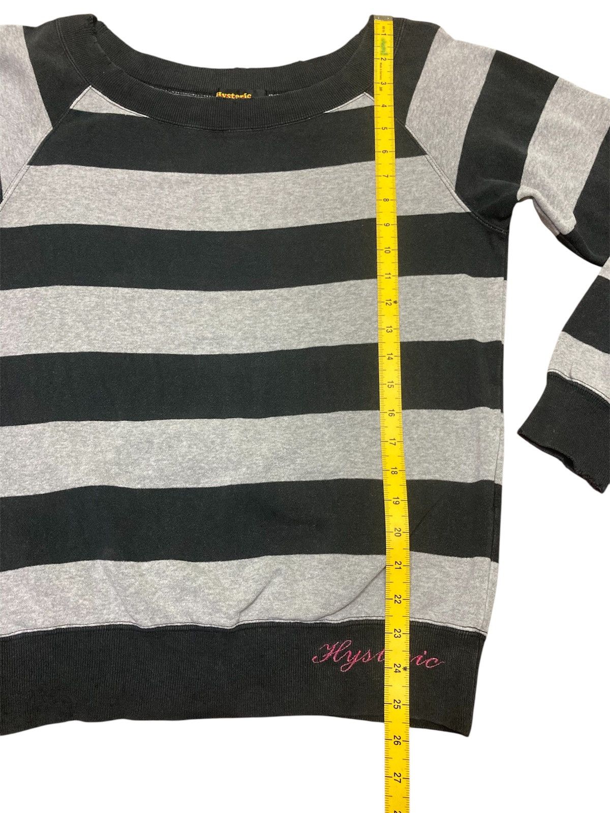 Hysteric Glamour Vintage Hysteric Glamour Wide-Neck Stripes Sweatshirt Size M / US 6-8 / IT 42-44 - 15 Thumbnail