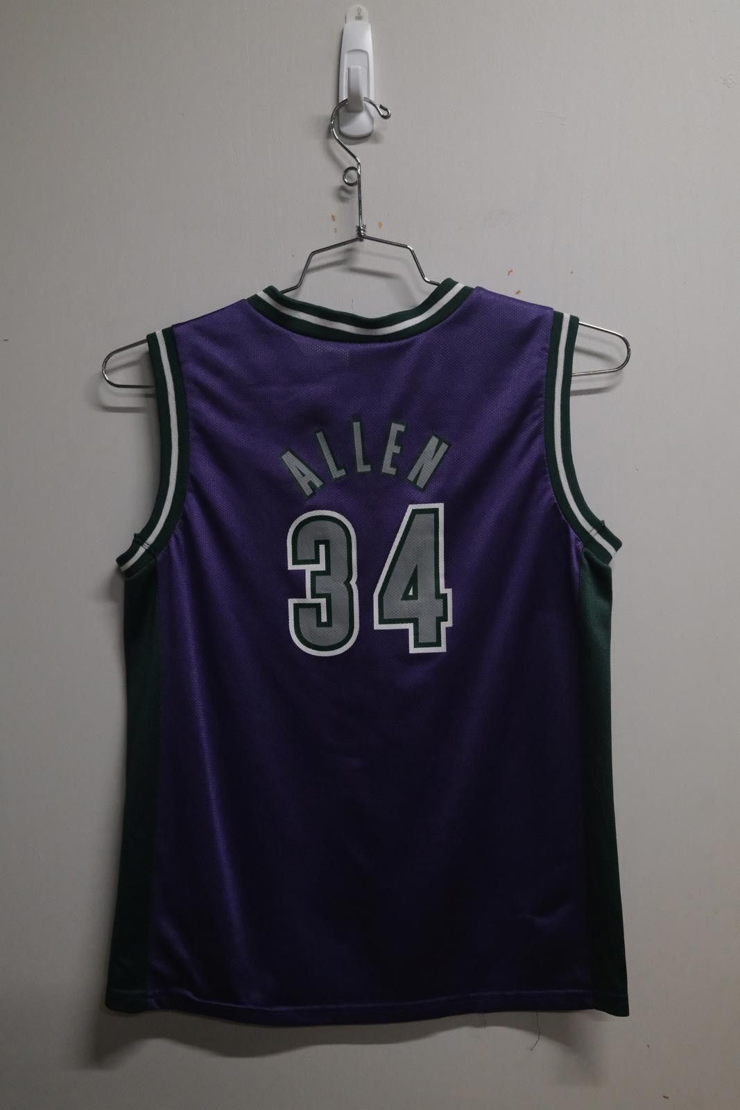 Champion 90's Champion Milwaukee Bucks Allen #34 Basketball Jersey Size ONE SIZE - 2 Thumbnail