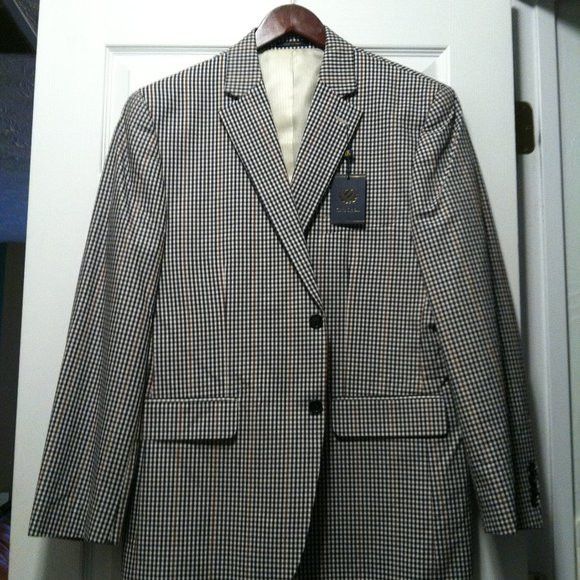 Club Room CLUB ROOM MEN'S NEW 100%COTTON SPORT JACKET BLAZER SIZE: 42R Size 42R - 4 Thumbnail