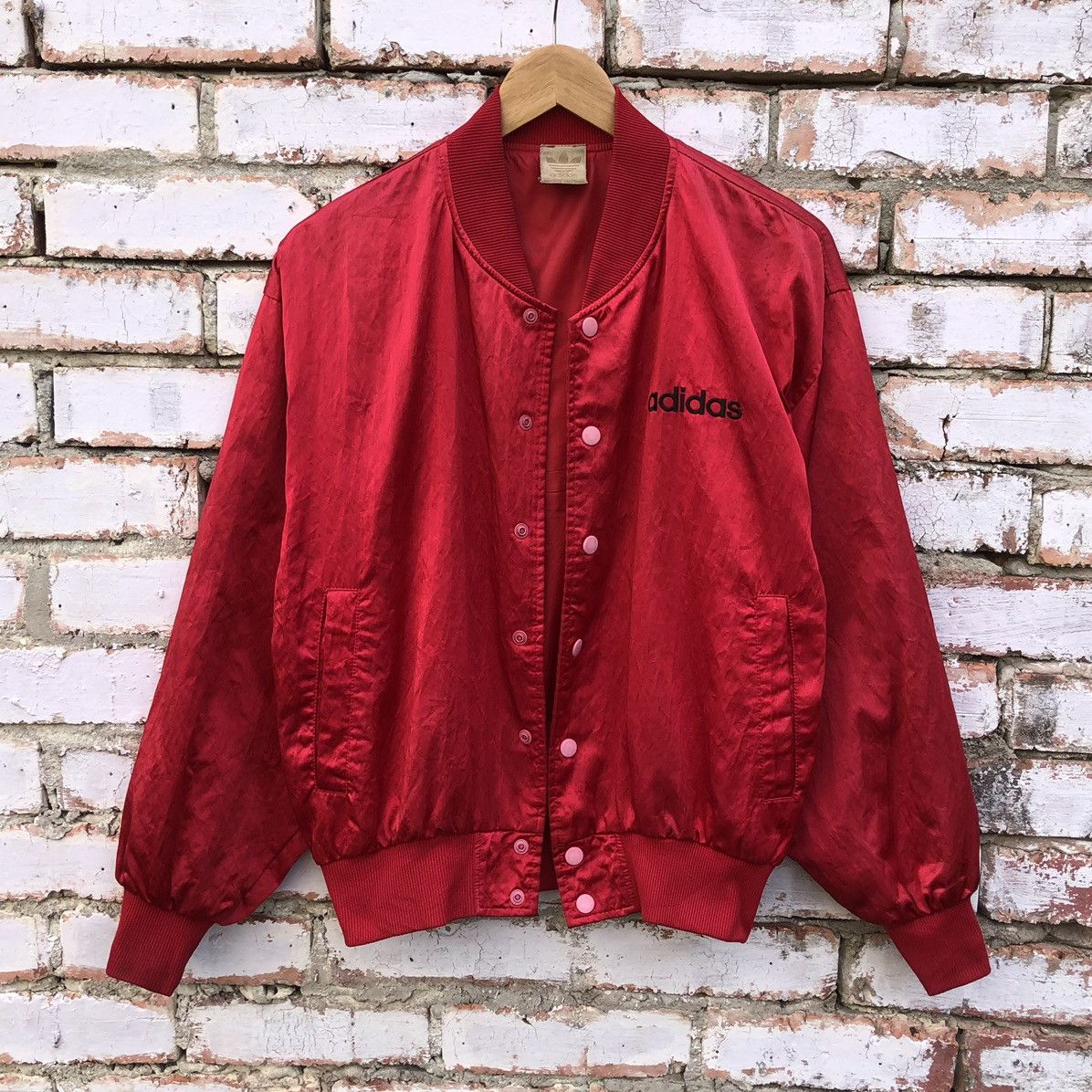 Adidas Vintage 80/90s Adidas Big Logo Descente Nylon Bomber Jacket Size US M / EU 48-50 / 2 - 7 Thumbnail