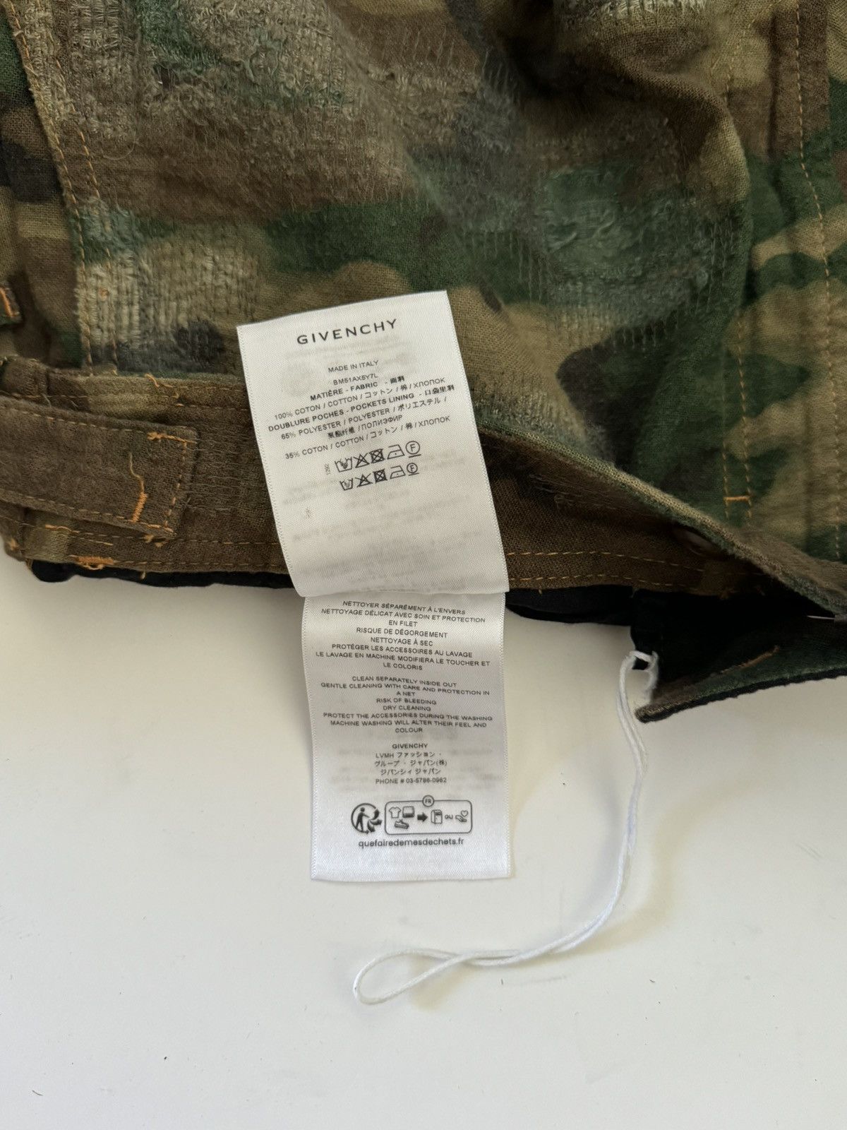 Givenchy Givenchy Distressed Camo Cargo Pants Size US 32 / EU 48 - 13 Thumbnail