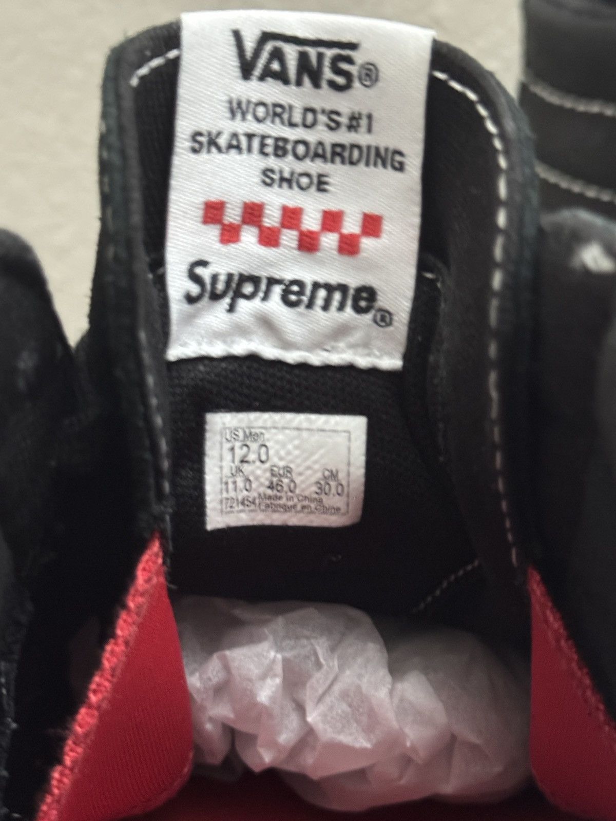 Supreme × Vans Nate Lowman Supreme Vans Size US 12 / EU 45 - 6 Thumbnail