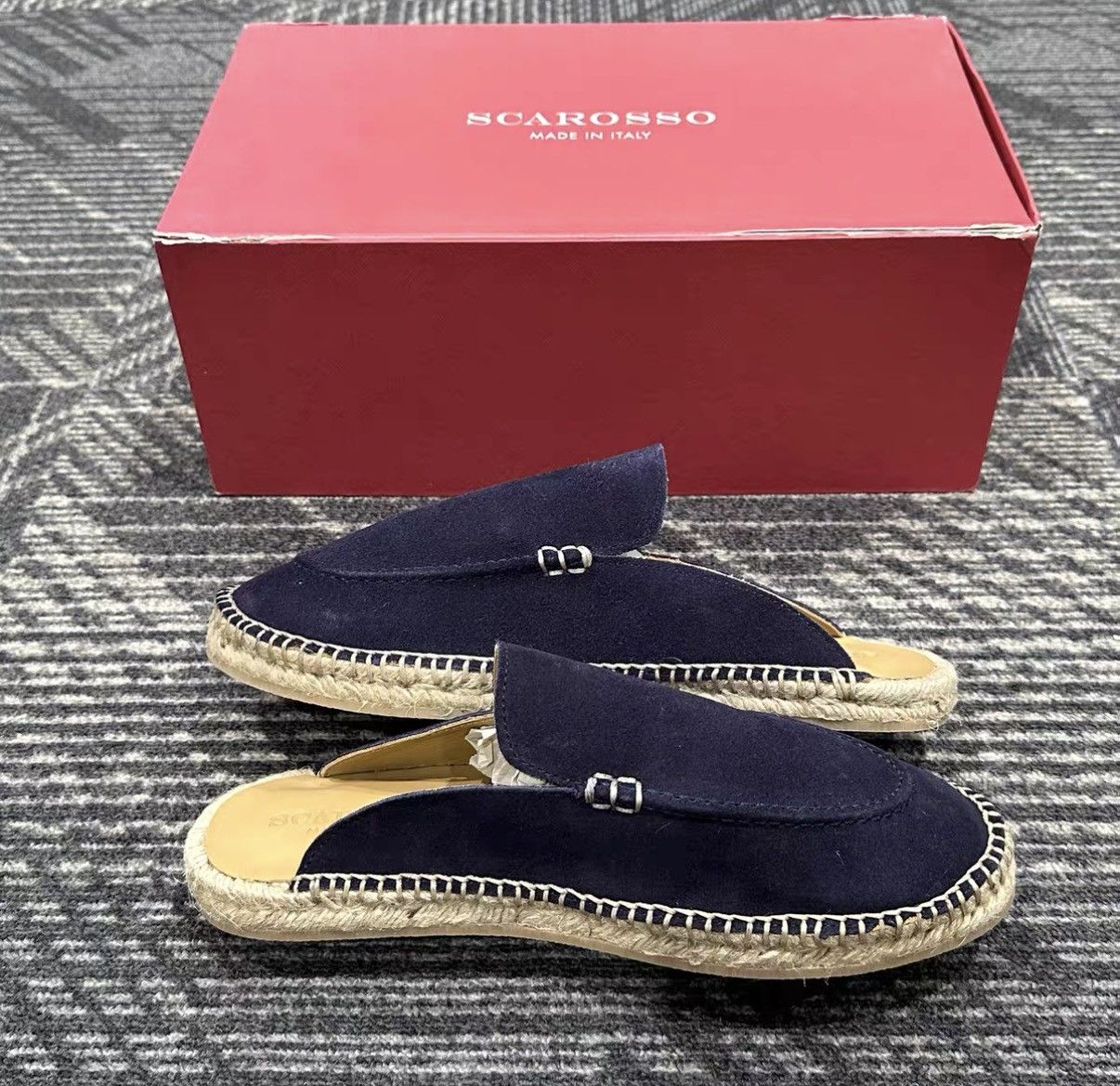 Scarosso SCAROSSO Woven Closed-Toe Flat Slide Sandals J42 Size US 7 / EU 40 - 5 Thumbnail