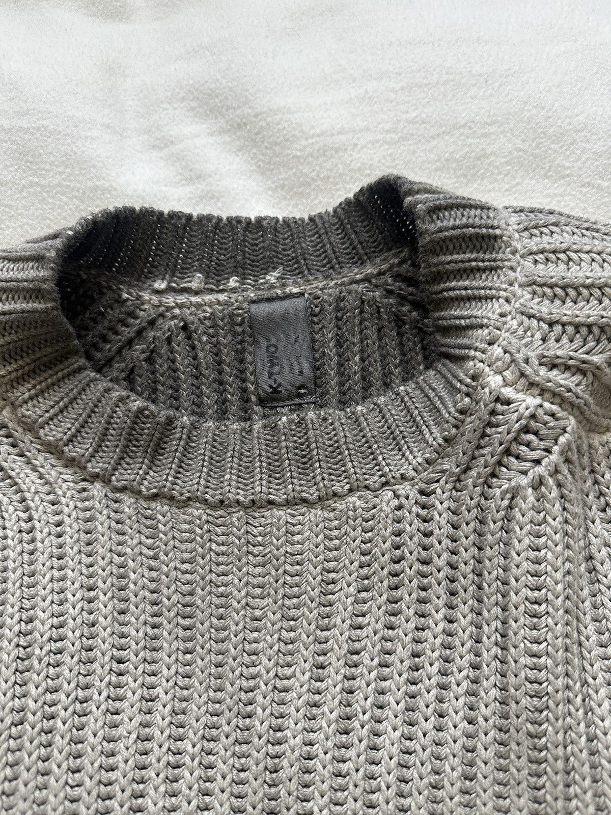 K-Two Studios ktwo studios reverse charcoal knit Size US S / EU 44-46 / 1 - 4 Thumbnail