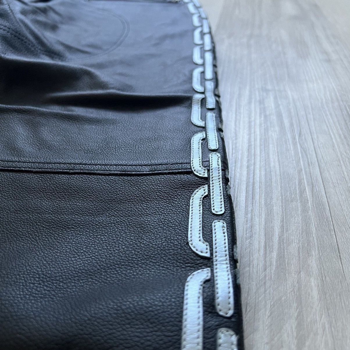 Supreme × Vanson Leathers Supreme x Vanson Ghost Rider Leather Pants (Black) Size US 32 / EU 48 - 21 Thumbnail