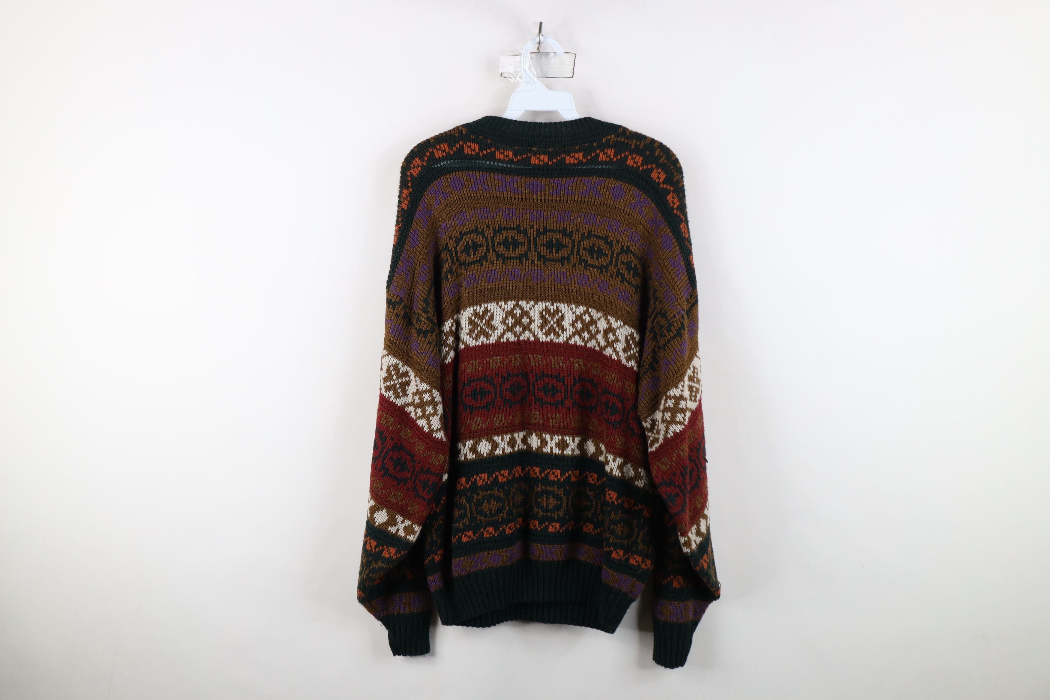 Vintage Vintage 90s Streetwear Fair Isle Knit Crewneck Sweater USA Size US S / EU 44-46 / 1 - 8 Thumbnail