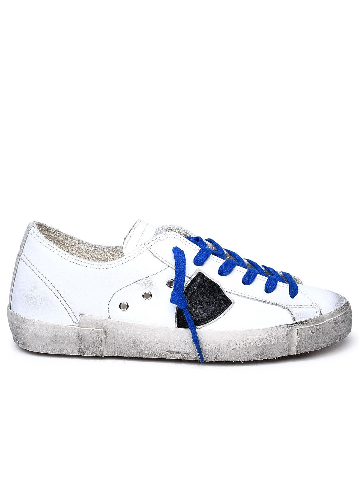 image of Philippe Model White Leather Sneakers, Men's (Size 12)