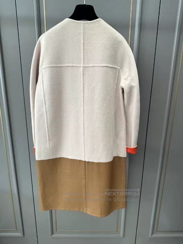 Fendi Fendi Cashmere and Leather Combined Coat Size XS / US 0-2 / IT 36-38 - 2 Thumbnail