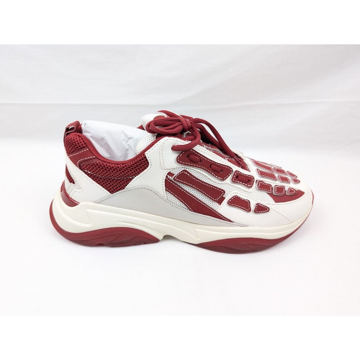 Amiri o1rshd1 Q:2 / Bone Runner in Cream/Red Size US 13 / EU 46 - 1 Thumbnail