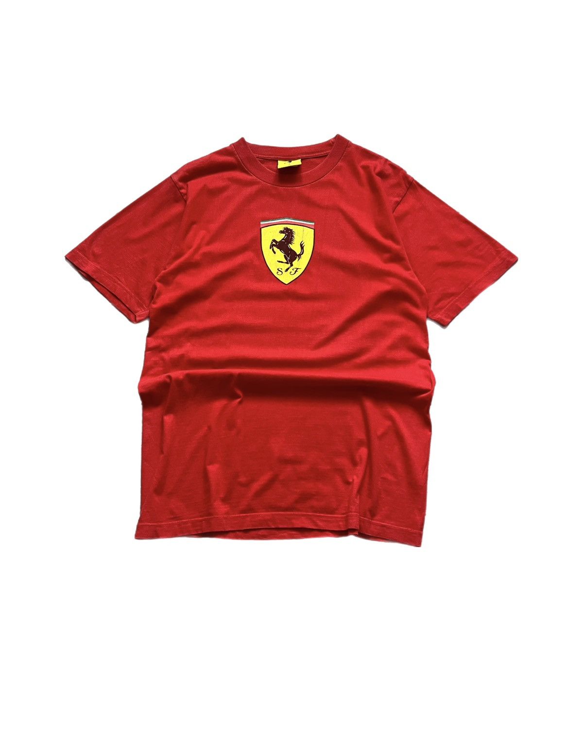 Ferrari Ferrari 2000 Vintage Y2k Red T-shirt Big Lodo Size US M / EU 48-50 / 2 - 1 Thumbnail