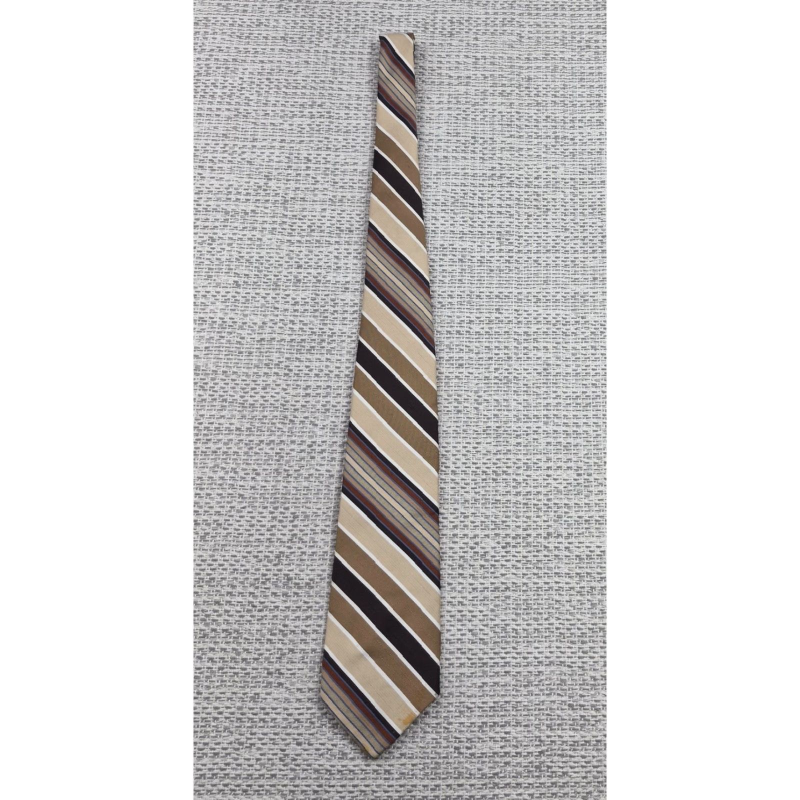 JCPenney VINTAGE JCPenney Tie Mens One Size Striped All Polyester Classic Woven Neckwear Size ONE SIZE - 2 Thumbnail