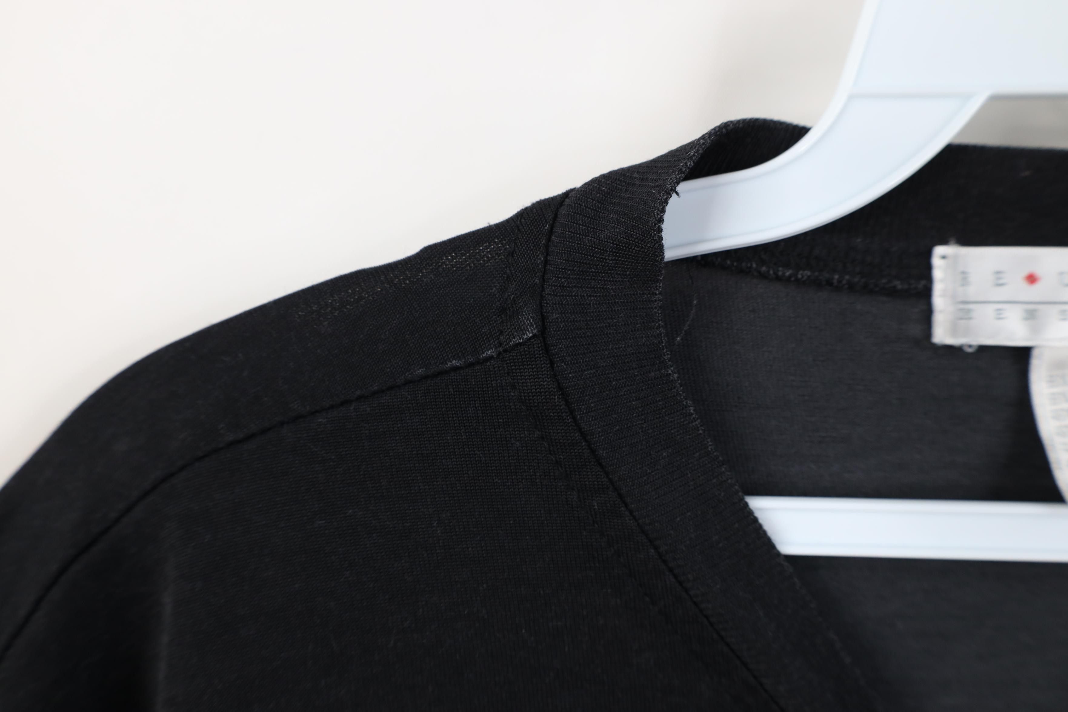 Vintage Vintage 90s Streetwear Gabardine Blend Knit Blank T-Shirt Size US M / EU 48-50 / 2 - 6 Thumbnail