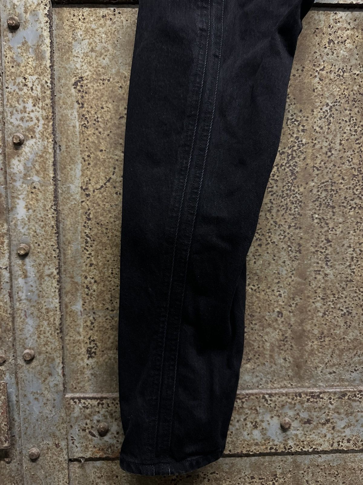 Japanese Brand NVRFRGT black faded 3D bootcut denim Size US 34 / EU 50 - 4 Thumbnail