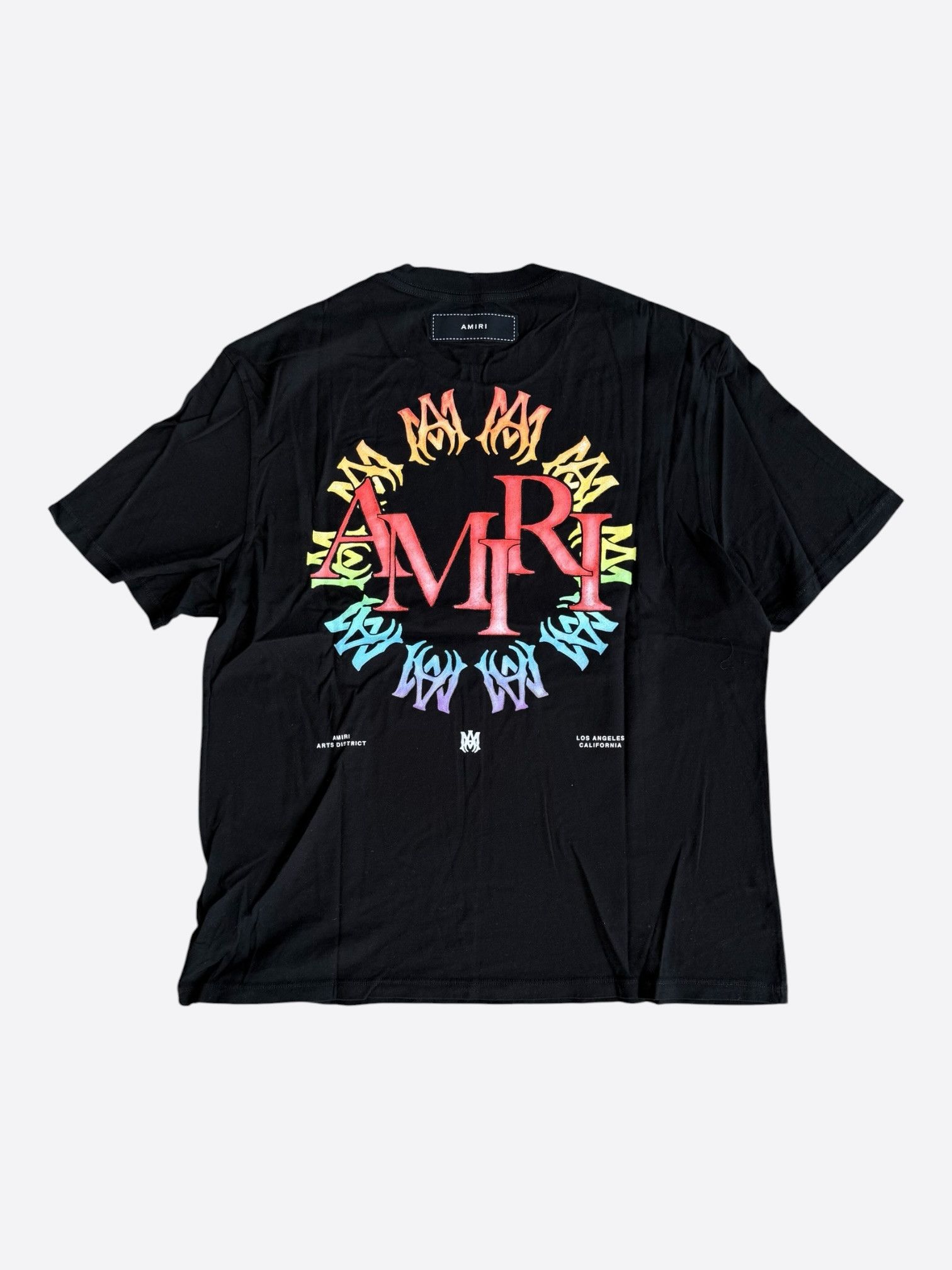 Amiri Amiri Black & Rainbow Logo T-Shirt Size US L / EU 52-54 / 3 - 2 Thumbnail