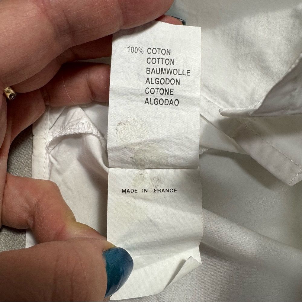 IKKS IKKS Baby Boy White Embroidered Cotton Shirt Made in France Size US XXS / EU 40 - 7 Thumbnail