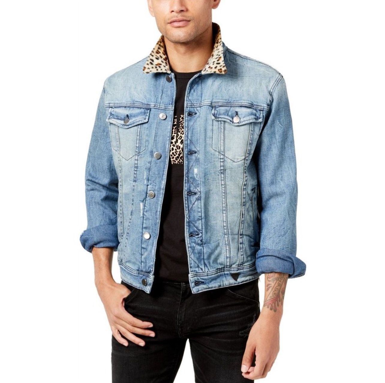 Guess All Or Nothing Rex Denim Jean Jacket Size US M / EU 48-50 / 2 - 1 Thumbnail