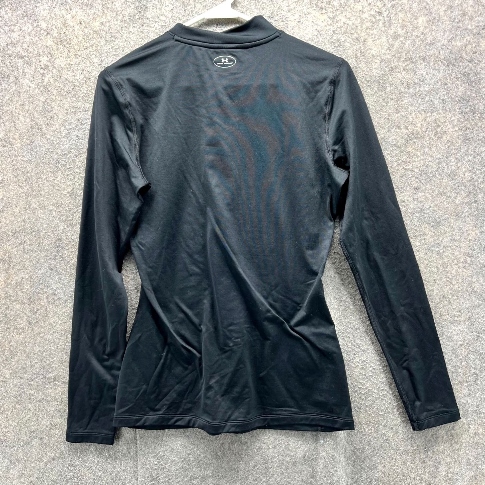 Under Armour Under Armour Sweatshirt Mens Medium Black Compression Coldgear Fitted Knit UA Shirt Pullover Slim Long Sleeve Casual Gym & Training Size US M / EU 48-50 / 2 - 2 Thumbnail