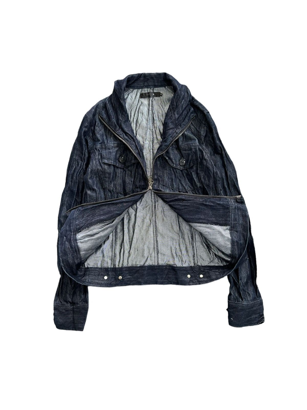 If Six Was Nine 00’s MIDAS 9 blue denim jacket Size US S / EU 44-46 / 1 - 2 Thumbnail