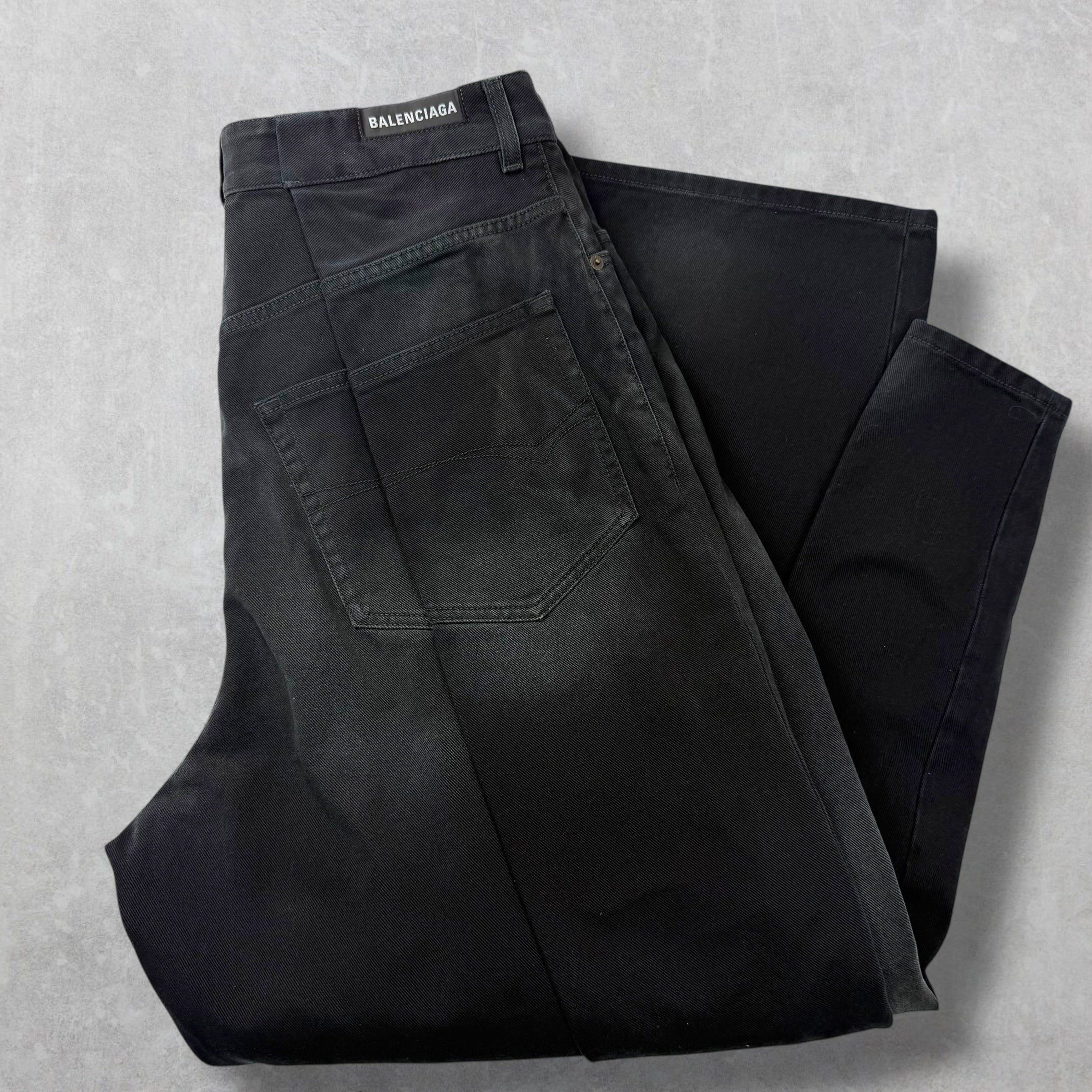Balenciaga Balenciaga Double Side Black Jeans 36 (L) Size US 36 / EU 52 - 3 Thumbnail
