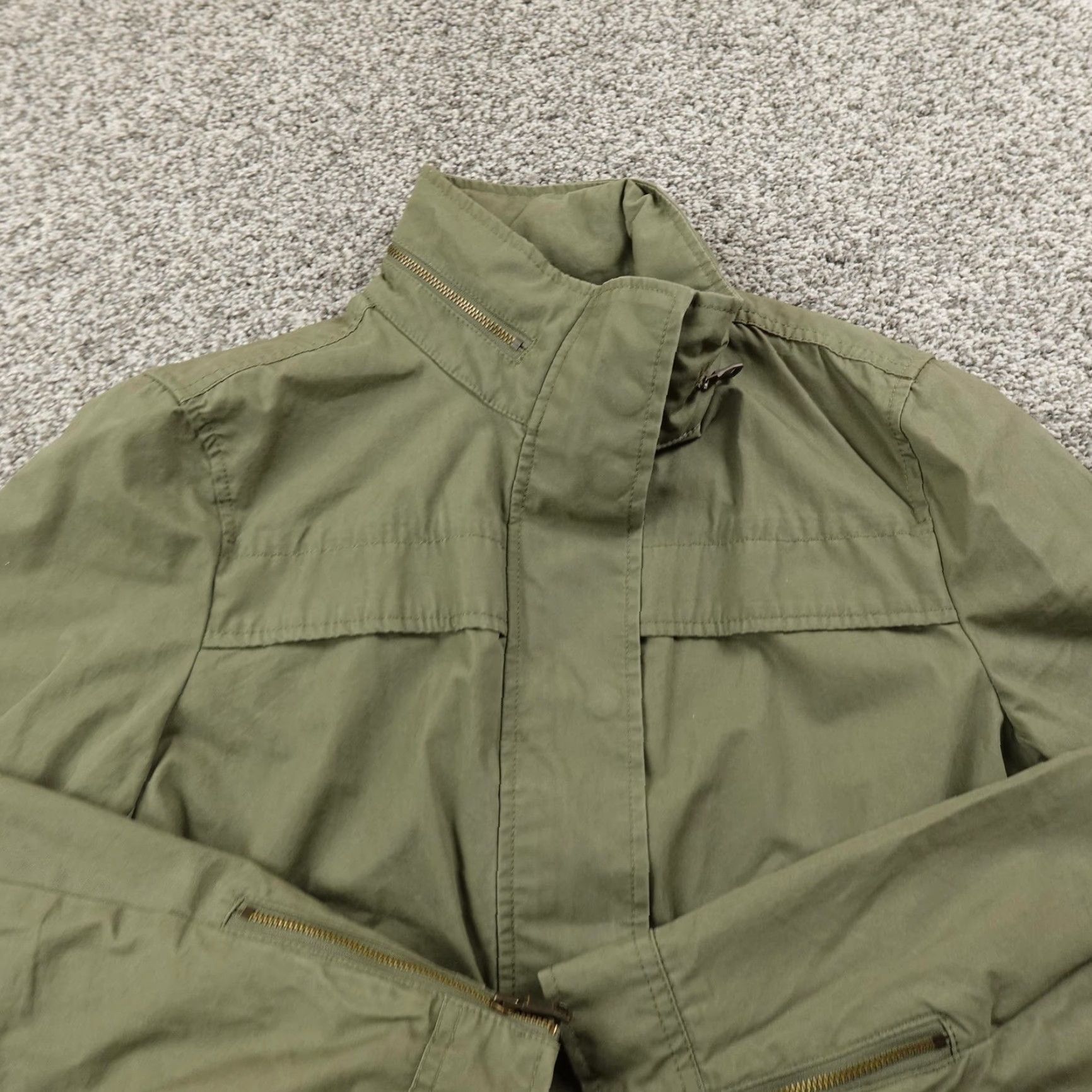 Banana Republic Banana Republic Jacket Womens S Green Military Full Zip Casual Field Coat Safari Size S / US 4 / IT 40 - 3 Thumbnail
