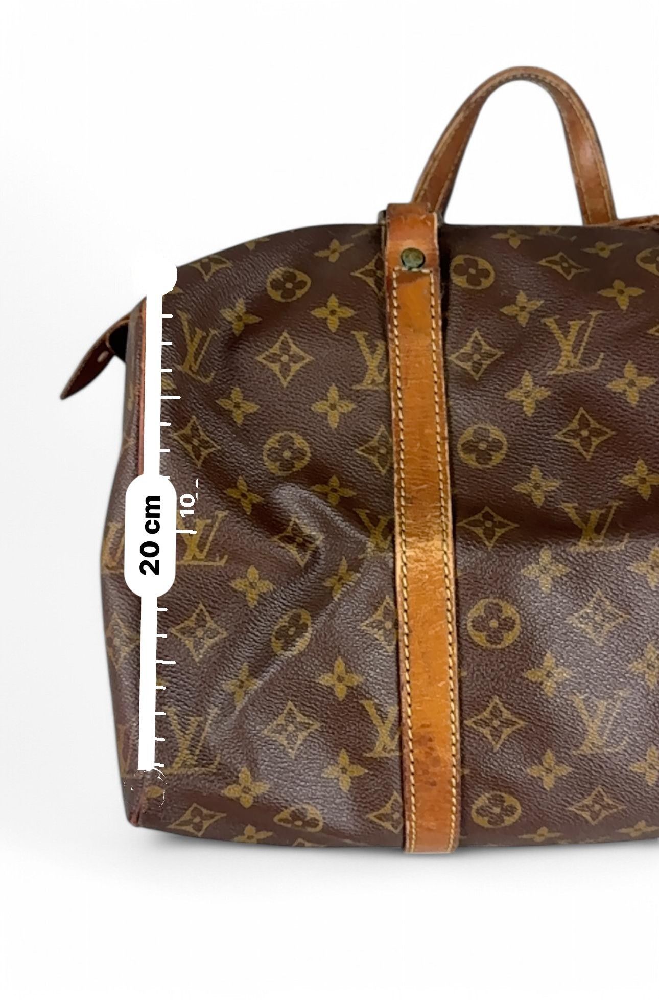 Louis Vuitton Louis Vuitton - Sax Pool 35 Monogram Leather Brown Vintage Size ONE SIZE - 8 Thumbnail