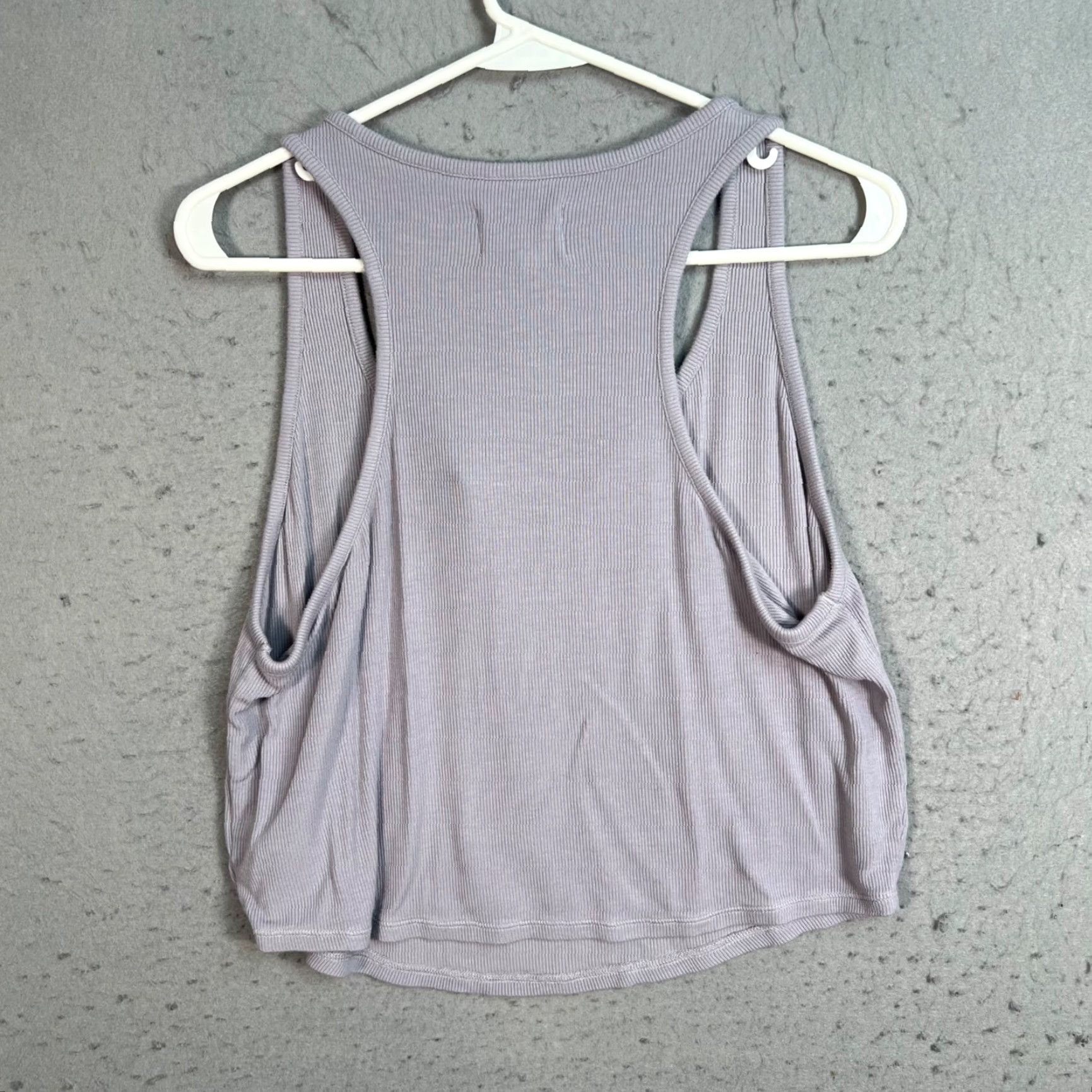 Madewell Madewell Womens Tank Top XL Ribbed Lavender Purple Viscose Elastane Cotton Knit Size XL / US 12-14 / IT 48-50 - 2 Thumbnail