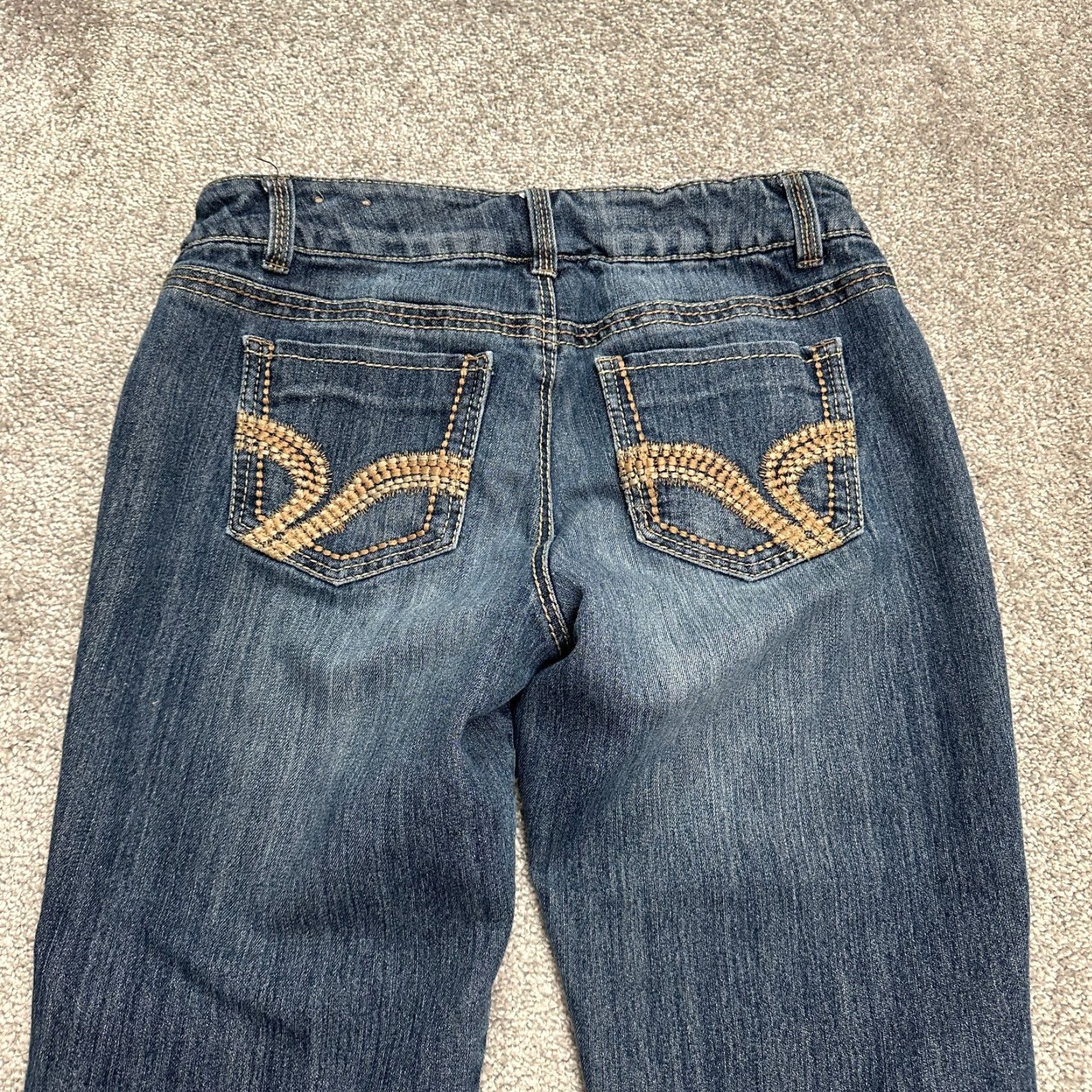 Vintage Canyon River Blues Jeans Women 6 Blue Mid Denim Cropped 30x20 Cotton Polyester 5-Pocket Rise Mid-Height Casual Knit Button Zip Womens Size 28" / US 6 / IT 42 - 4 Thumbnail