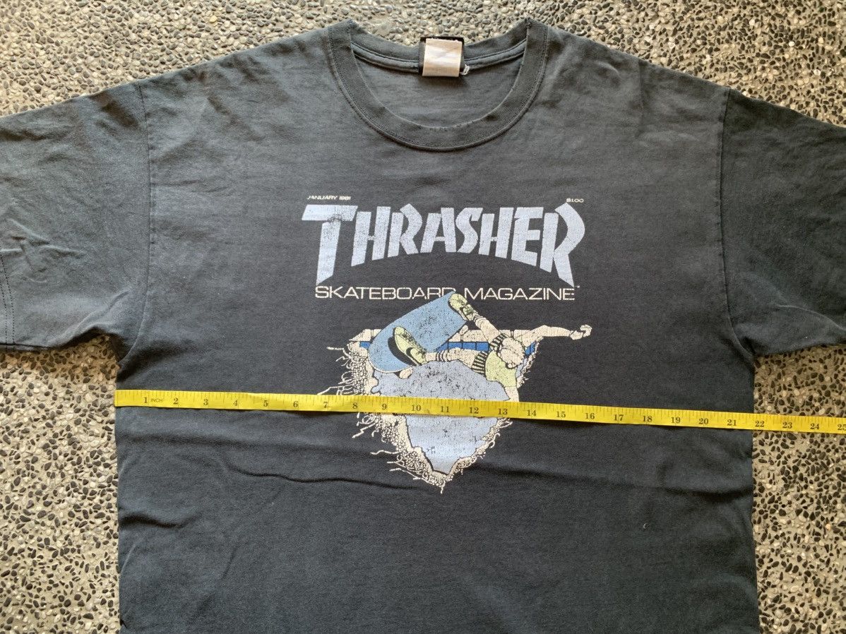 Thrasher × Vintage Vintage Thrasher Skateboard Magazine / Skate / Surf T shirt Size US L / EU 52-54 / 3 - 8 Thumbnail