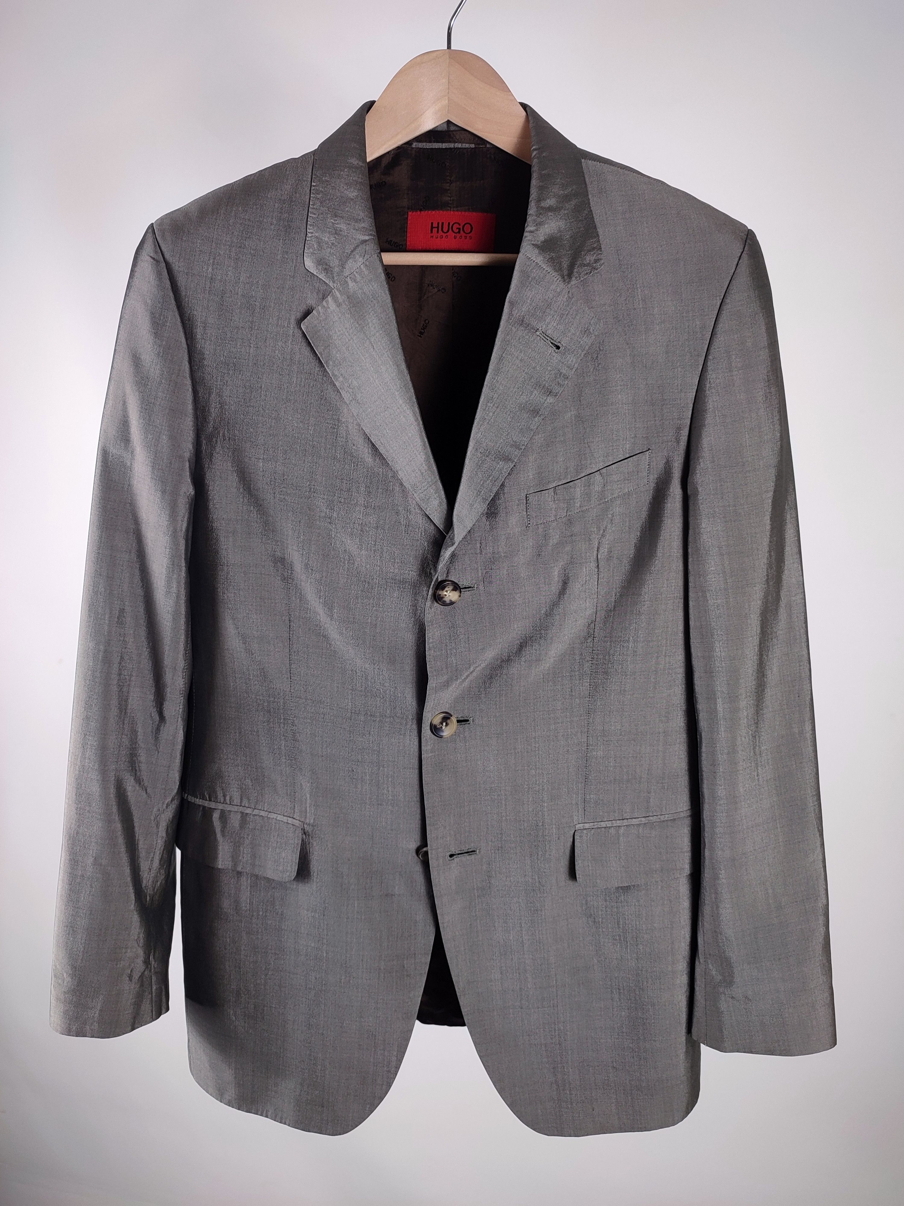 Hugo Hugo Boss 100% Silk Blazer Size 48R - 3 Thumbnail