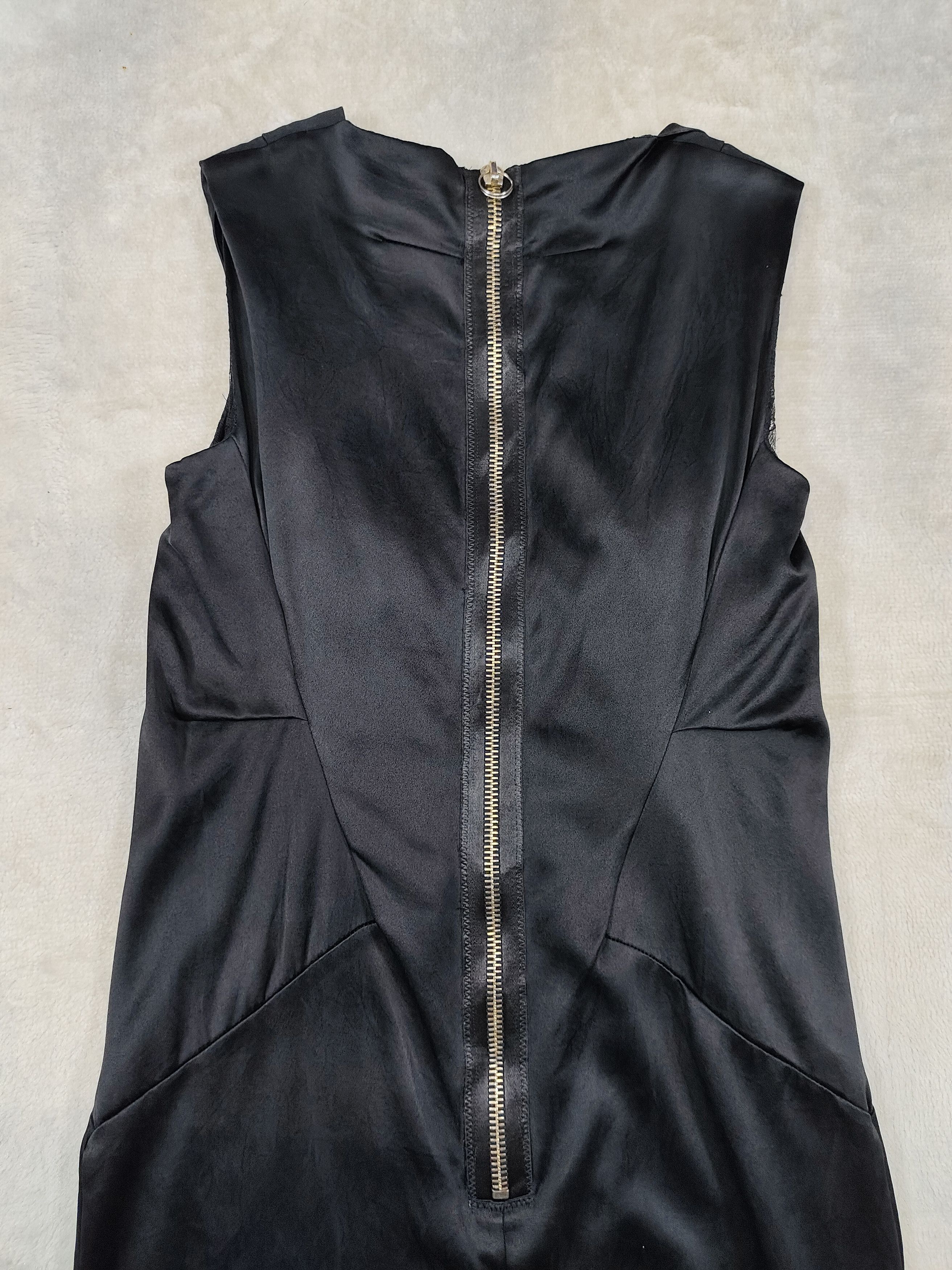 Givenchy 00s Givenchy- Dark Romance Lace Trimmed Cowl Neck Dress Size S / US 4 / IT 40 - 7 Thumbnail