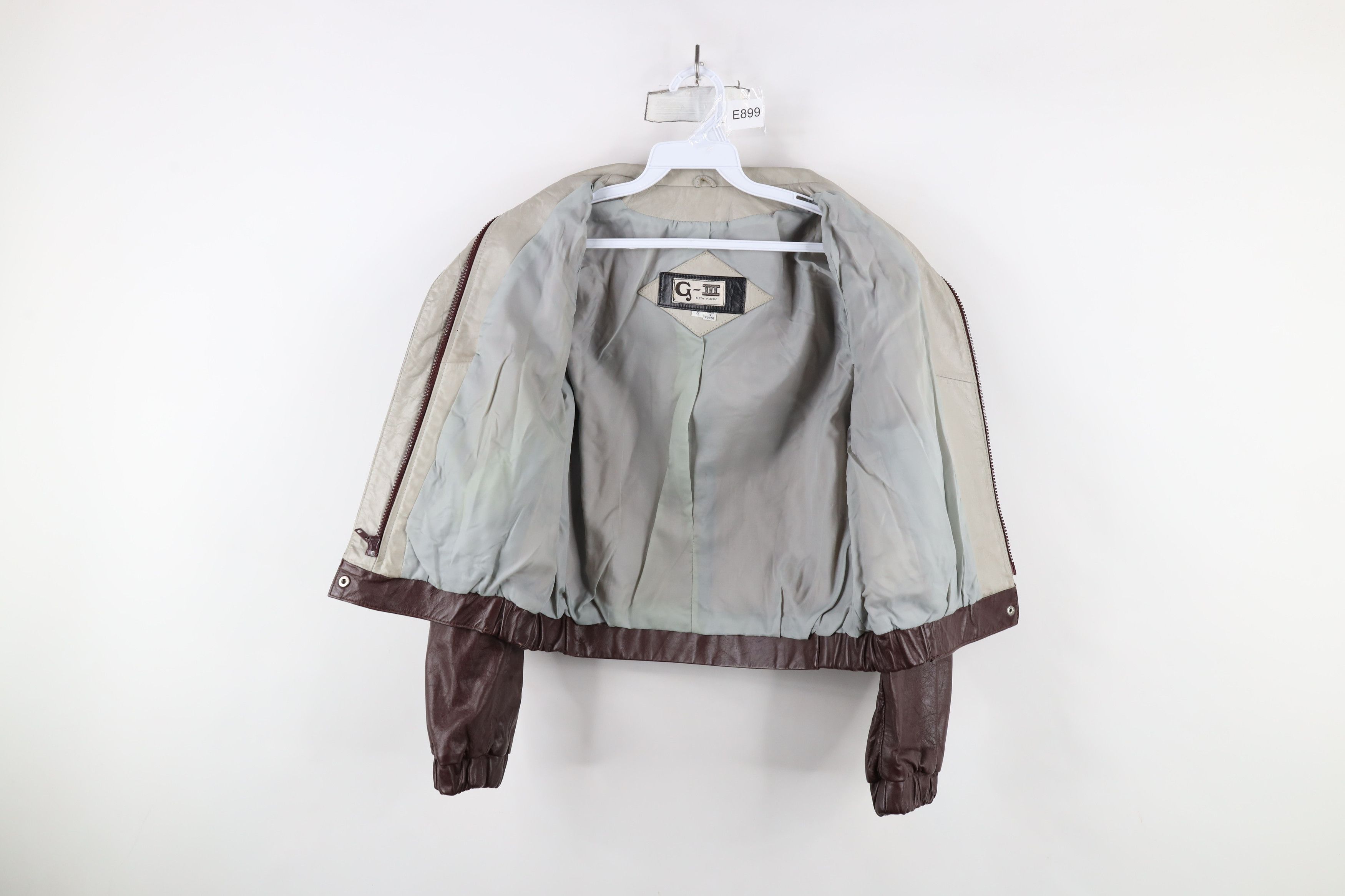 Vintage Vintage 80s 90s Streetwear Leather Bomber Jacket Oxblood Red Size M / US 6-8 / IT 42-44 - 6 Thumbnail