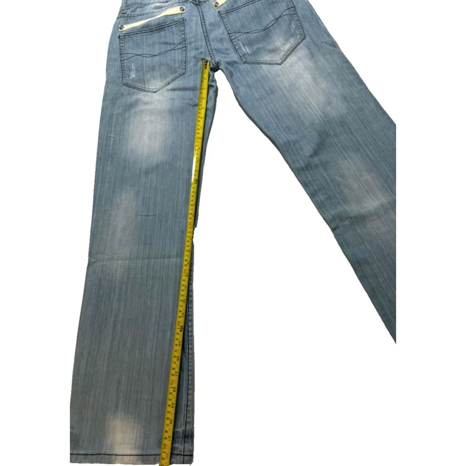Versace Jeans Couture Versace Jeans Couture Jeans Mens Denim 33 Blue Cotton Denim Logo 5-Pocket Rise Mid 32 Inseam Inseam 32 in Regular Classic 33 Men Size US 33 - 7 Thumbnail