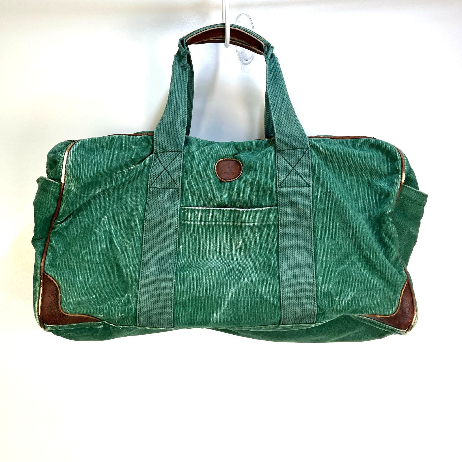 J.Crew Vintage J.Crew Green Canvas Duffle Bag | Grailed